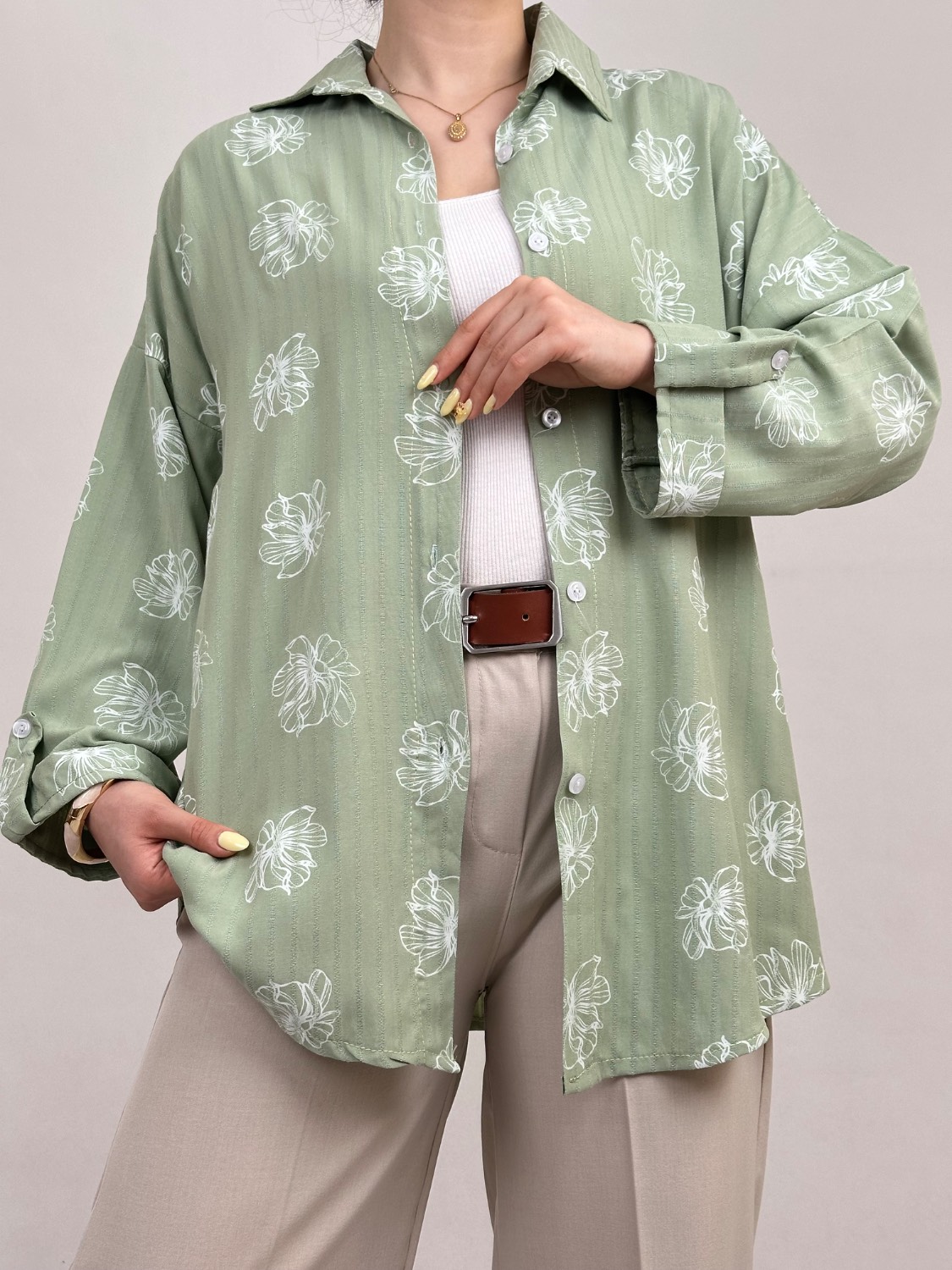 شومیز گلی آروشا