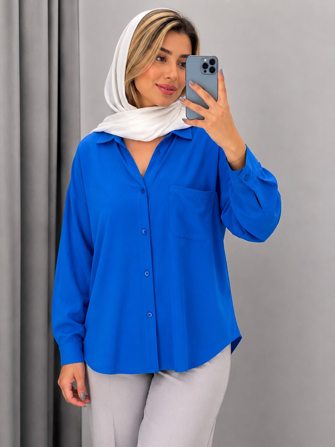شومیز مودال تک جیب آوین (ایراد دار)