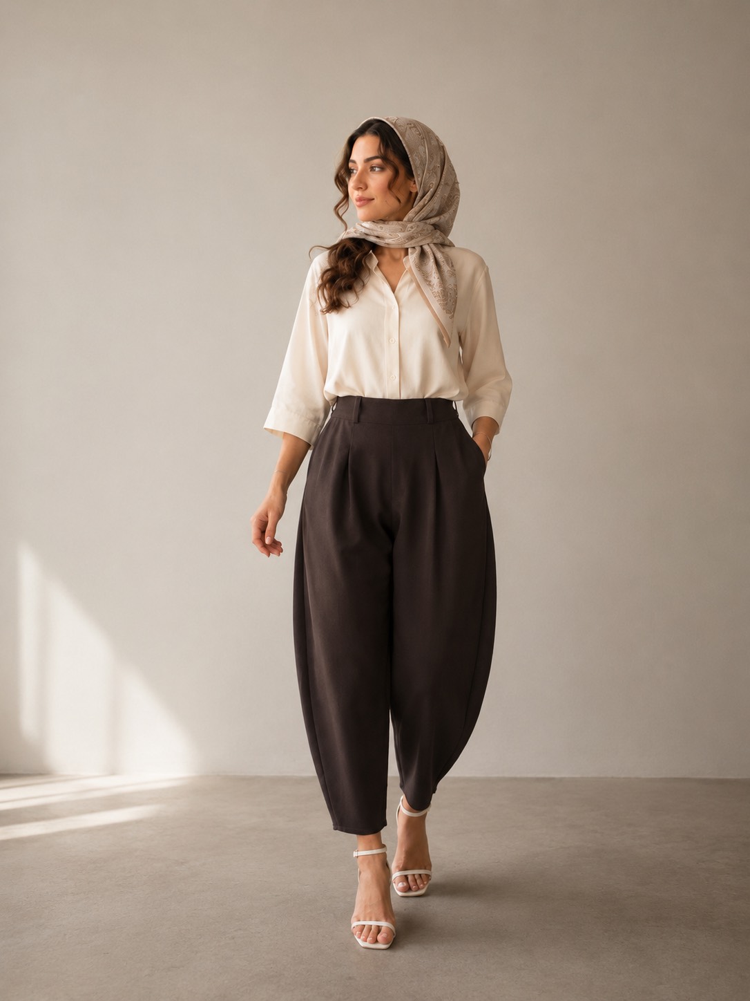 شلوار سیلک بالونی زنانه