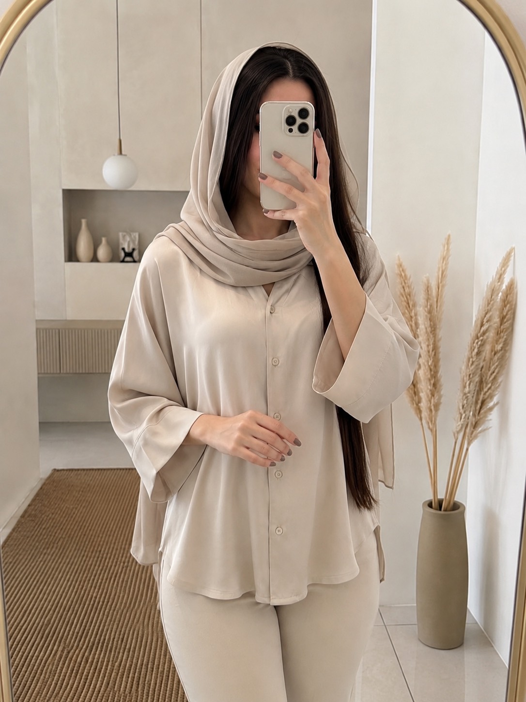 شومیز کتان سیلک آیسان