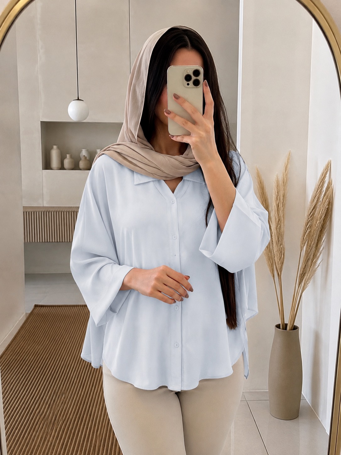 شومیز کرپ سیسیلی یقه هفت