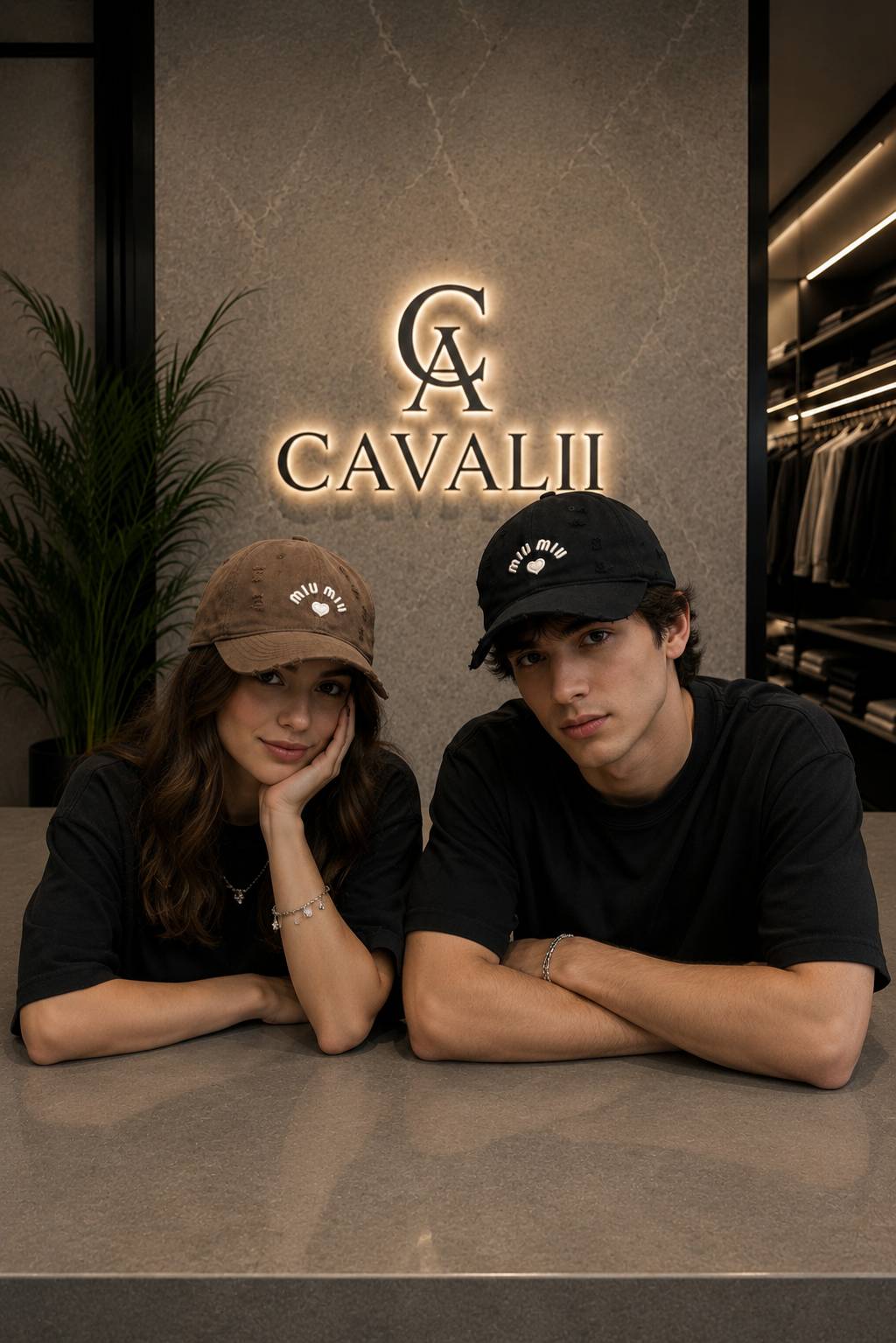 کلاه کتان MIU MIU