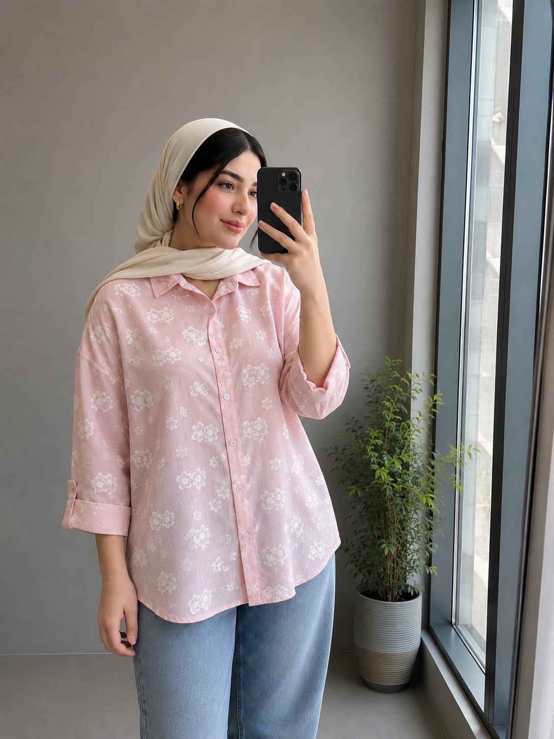شومیز کادنزا گل گچی ماهلین